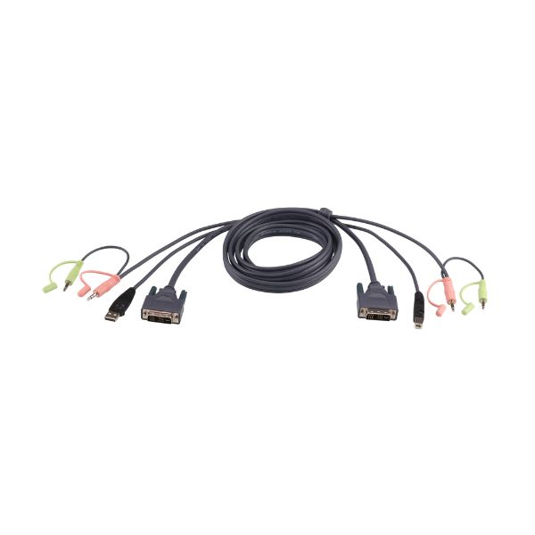 2L-7D02UD - Cáp KVM USB DVI-D Dual Link 1.8M